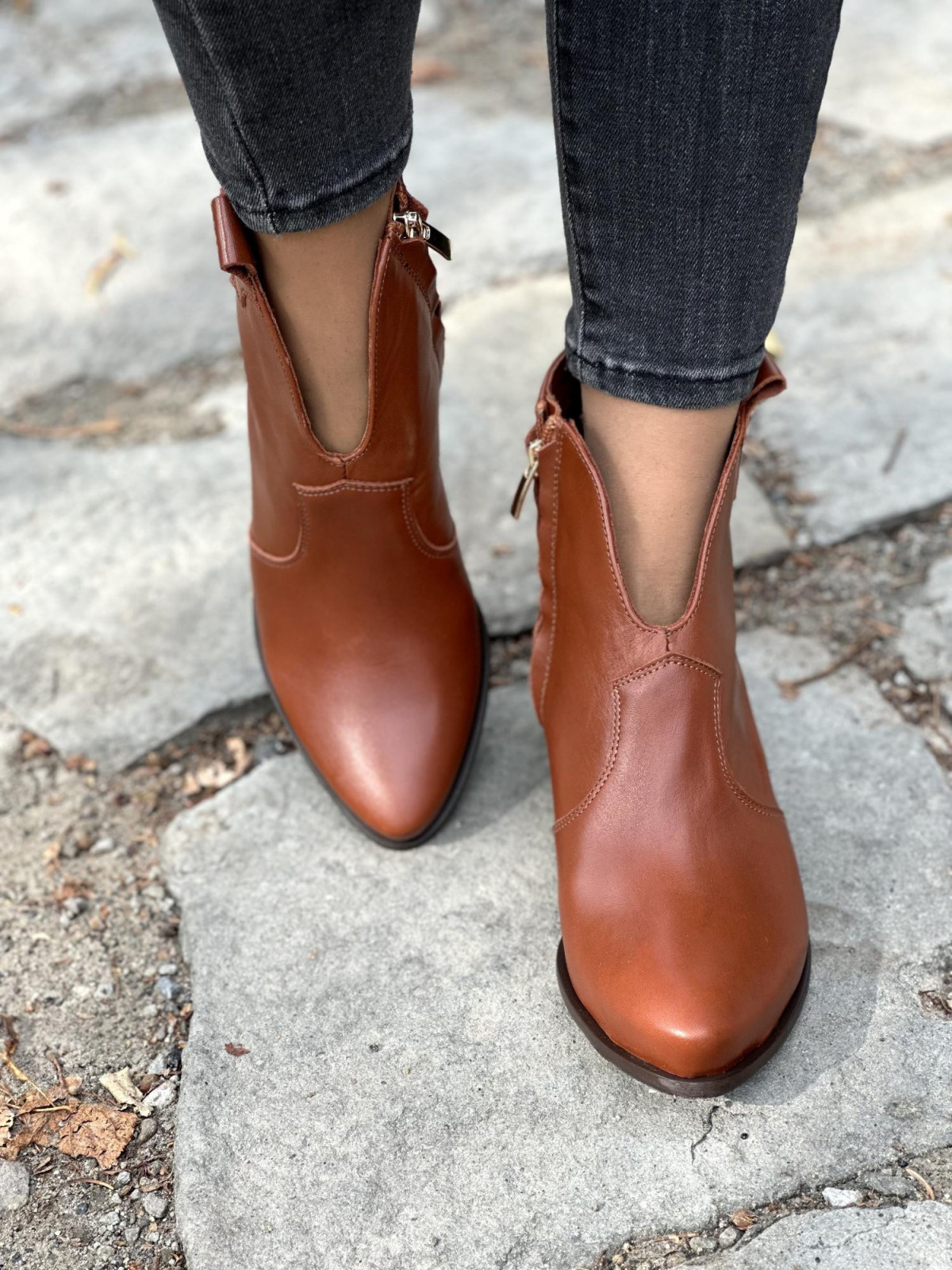 Kowbojki ze skóry OLEKSY Polskiej produkcji