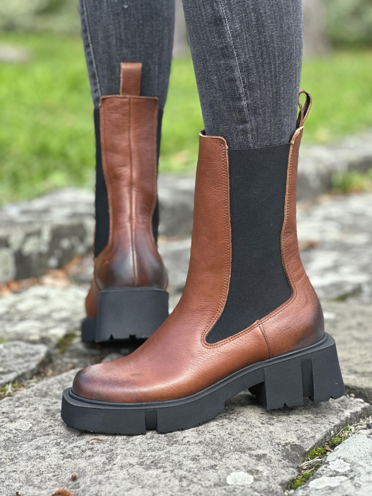 Trapery OLEKSY ze skóry naturalnej Polskiej produkcji