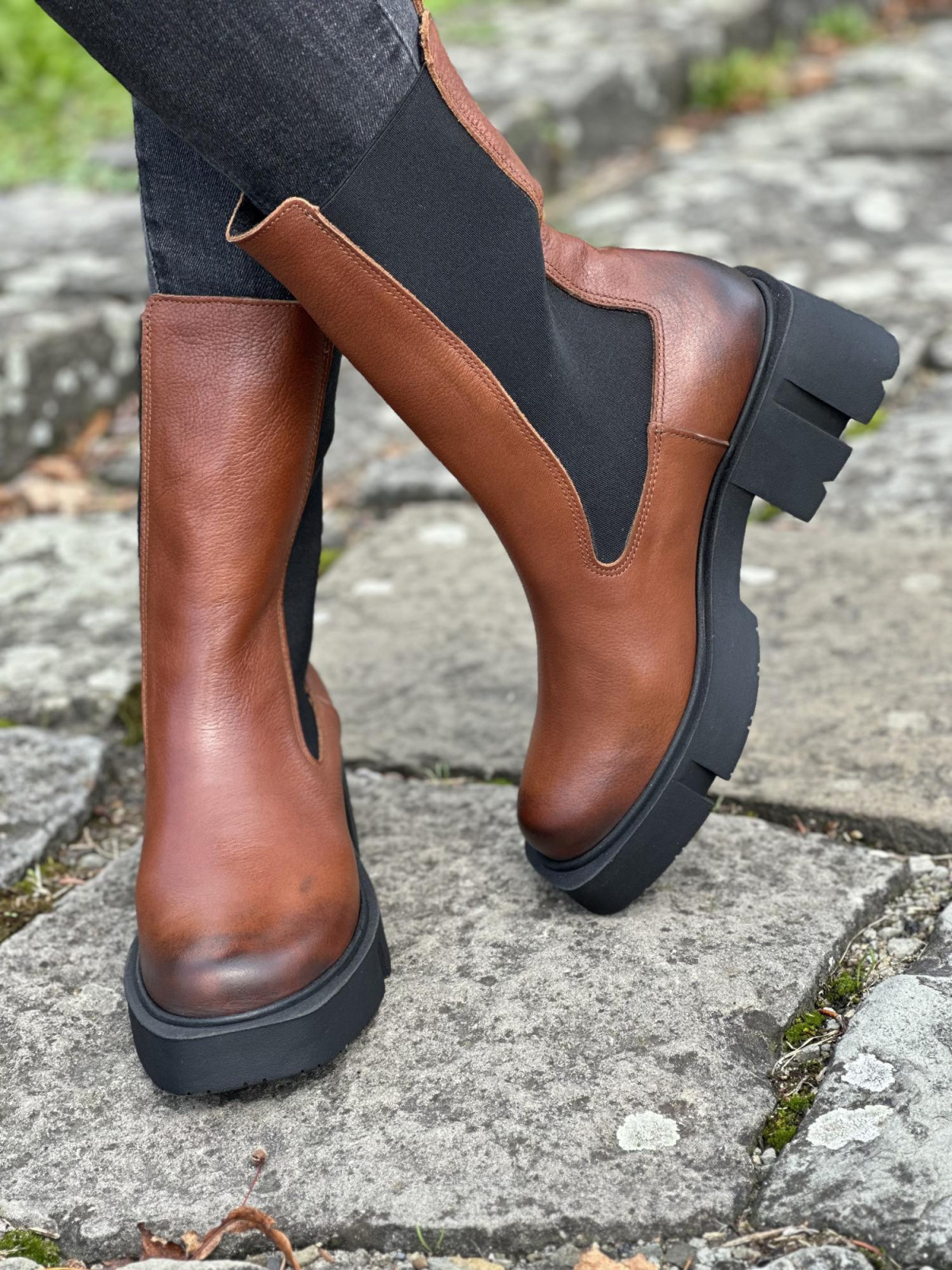 Trapery OLEKSY ze skóry naturalnej Polskiej produkcji