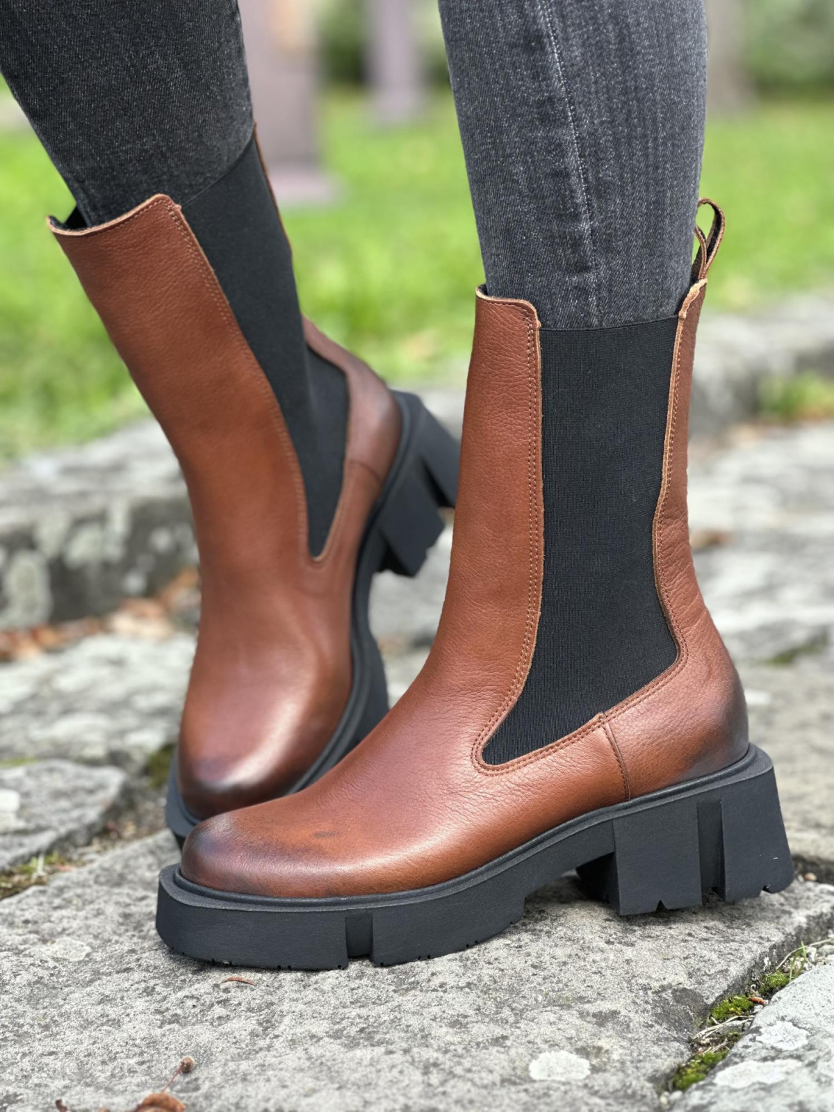 Trapery OLEKSY ze skóry naturalnej Polskiej produkcji