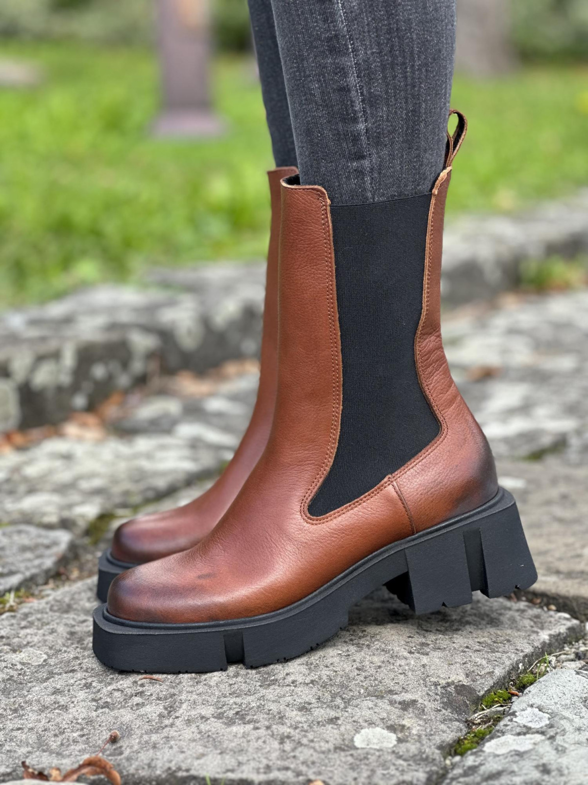 Trapery OLEKSY ze skóry naturalnej Polskiej produkcji