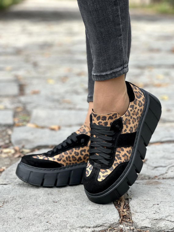 Modne sneakersy OLEKSY ze skóry Polskiej produkcji