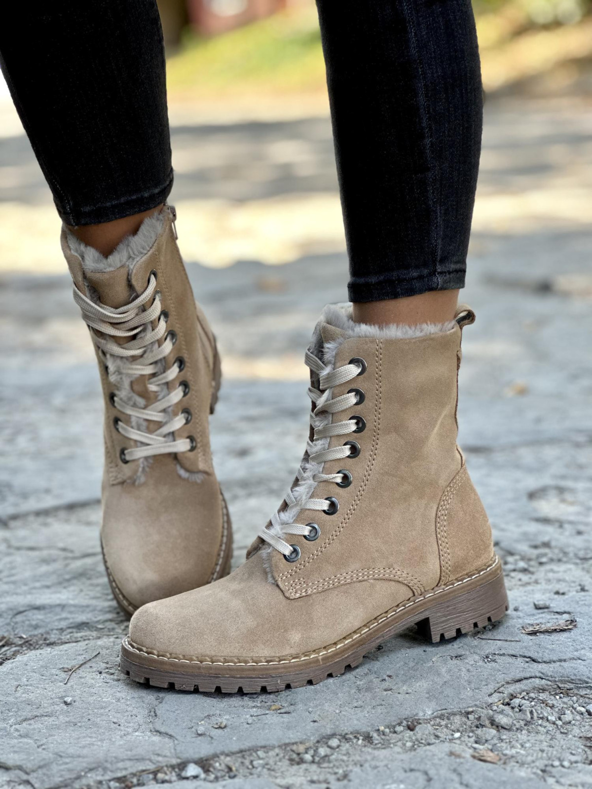 Ocieplane trapery ze skóry naturalnej