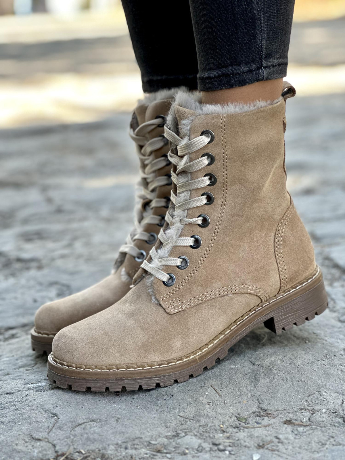 Ocieplane trapery ze skóry naturalnej