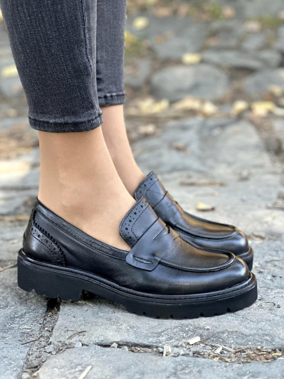 Mokasyny ze skóry naturalnej