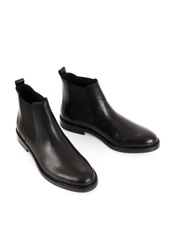 Eleganckie męskie sztyblety ze skóry naturalnej