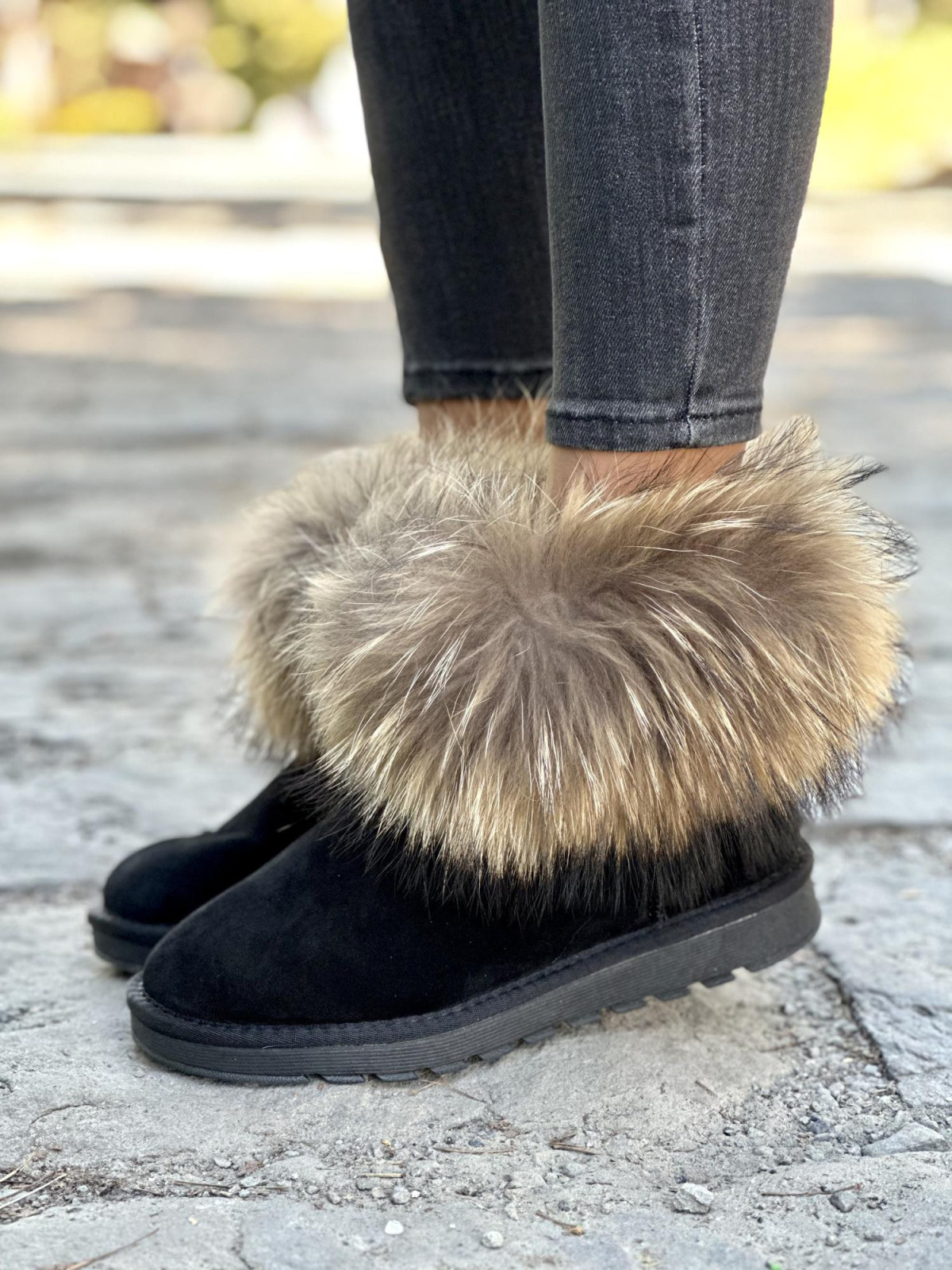 Luksusowe śniegowce wykonane ze skóry naturalnej