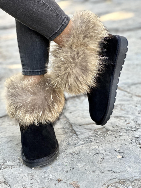 Luksusowe śniegowce wykonane ze skóry naturalnej