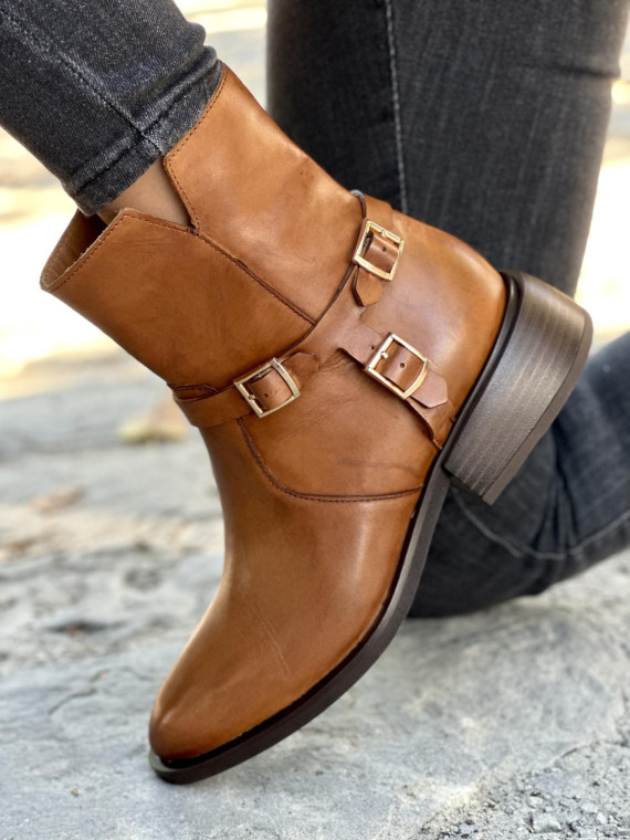 Stylowe botki skórzane OLEKSY polskiej produkcji