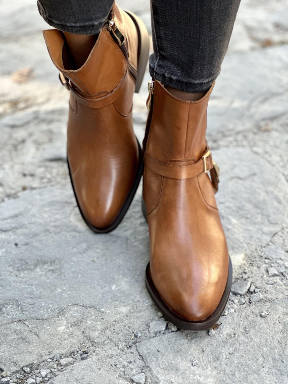 Stylowe botki skórzane OLEKSY polskiej produkcji