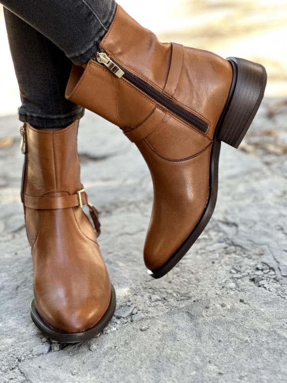 Stylowe botki skórzane OLEKSY polskiej produkcji