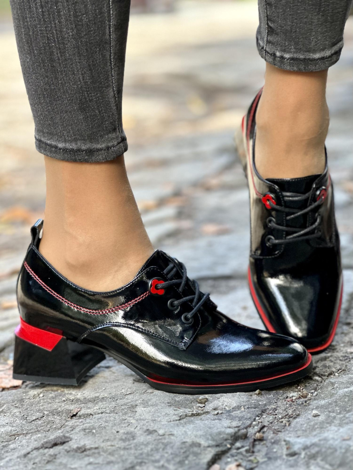 Eleganckie półbuty ze skóry naturalnej