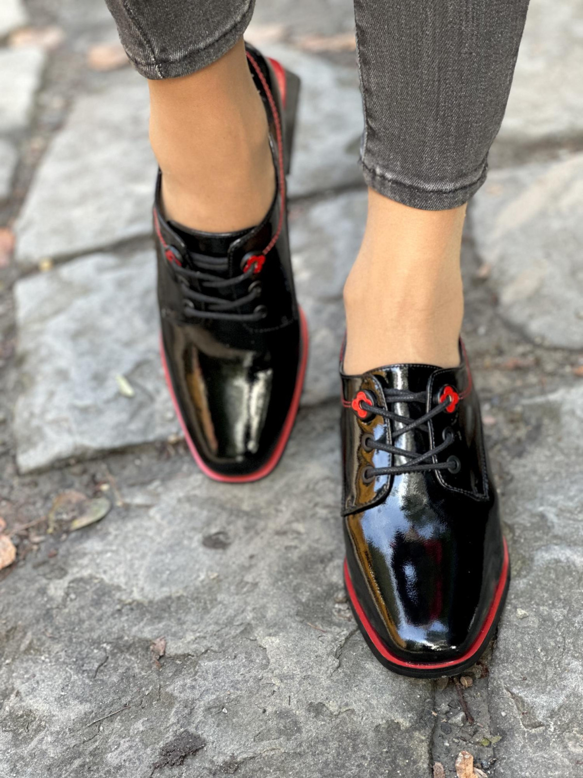 Eleganckie półbuty ze skóry naturalnej