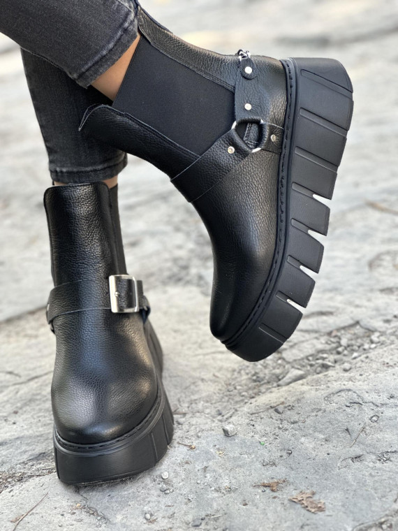 Wyjątkowe botki OLEKSY ze skóry Polskiej produkcji