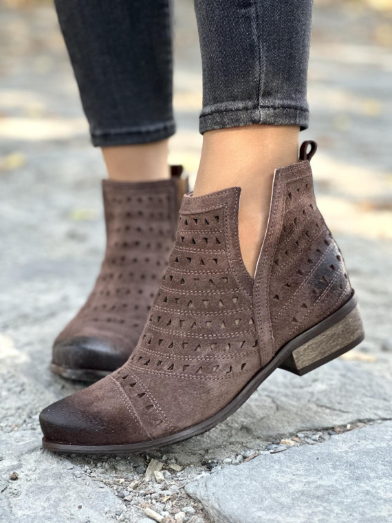 Botki skórzane OLEKSY Polskiej produkcji