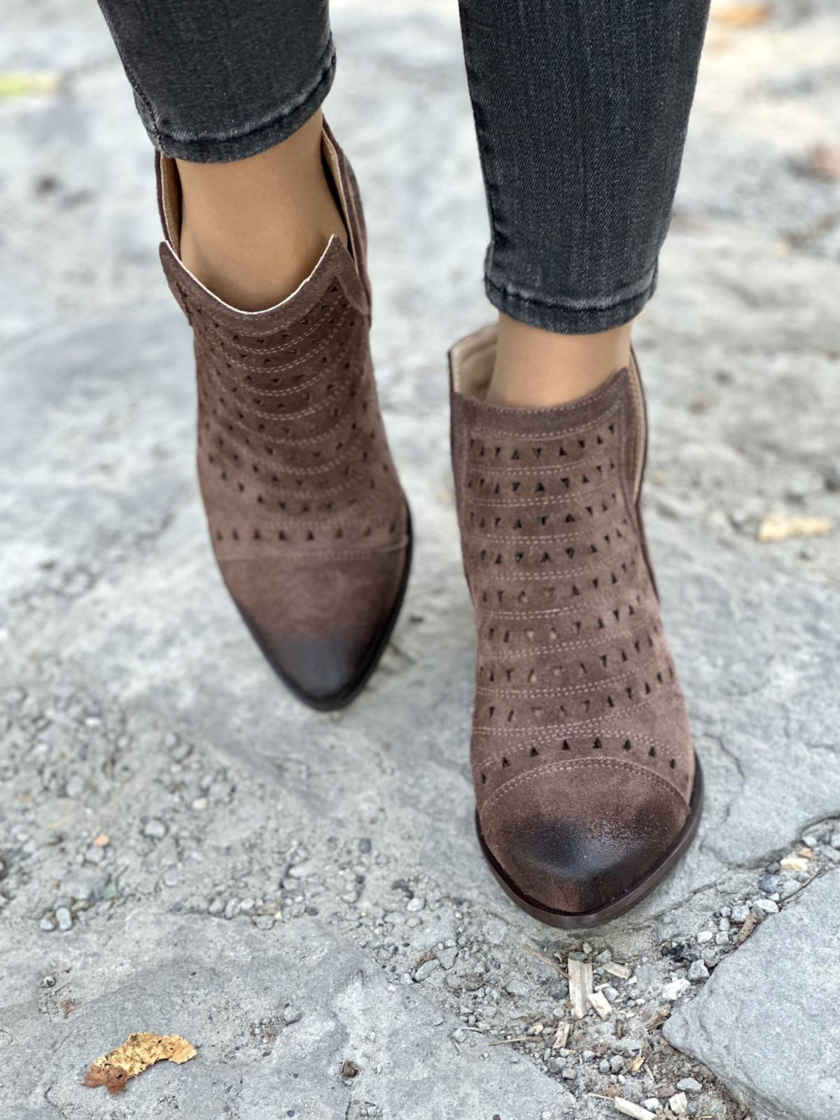 Botki skórzane OLEKSY Polskiej produkcji