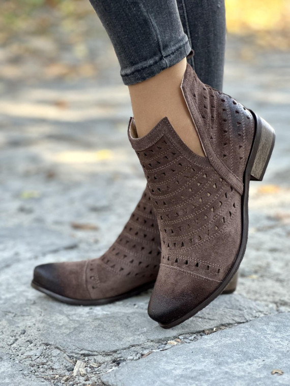 Botki skórzane OLEKSY Polskiej produkcji