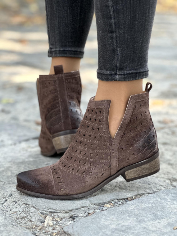 Botki skórzane OLEKSY Polskiej produkcji