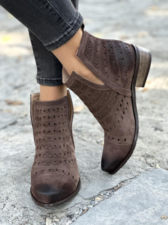 Botki skórzane OLEKSY Polskiej produkcji