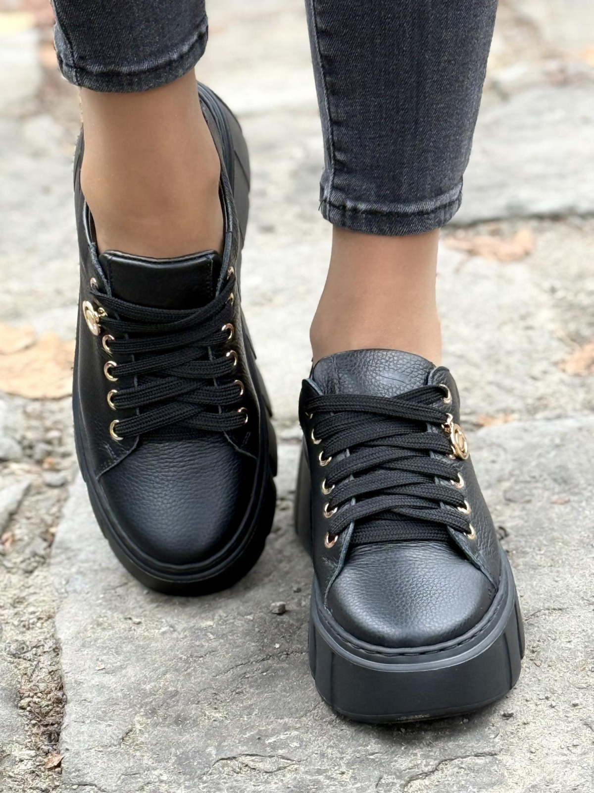 Sneakersy OLEKSY ze skóry Polskiej produkcji