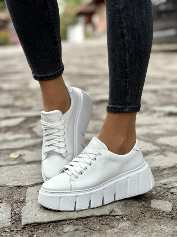 Nowoczesne sneakersy OLEKSY ze skóry Polskiej produkcji