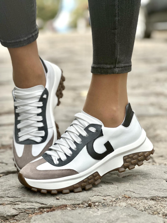 Sneakersy skórzane OLEKSY Polskiej produkcji