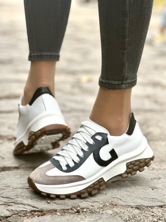 Sneakersy skórzane OLEKSY Polskiej produkcji