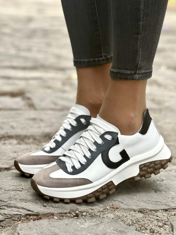 Sneakersy skórzane OLEKSY Polskiej produkcji