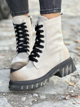 Botki skórzane OLEKSY Polskiej produkcji