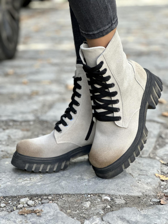 Botki skórzane OLEKSY Polskiej produkcji