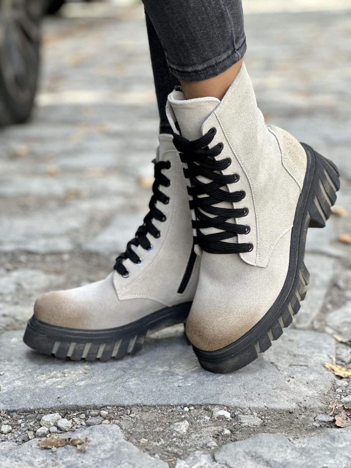 Botki skórzane OLEKSY Polskiej produkcji