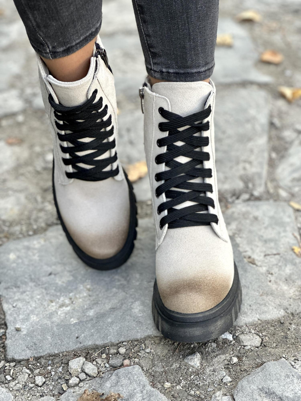 Botki skórzane OLEKSY Polskiej produkcji