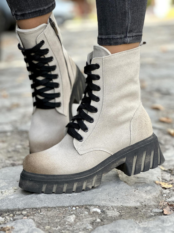 Botki skórzane OLEKSY Polskiej produkcji