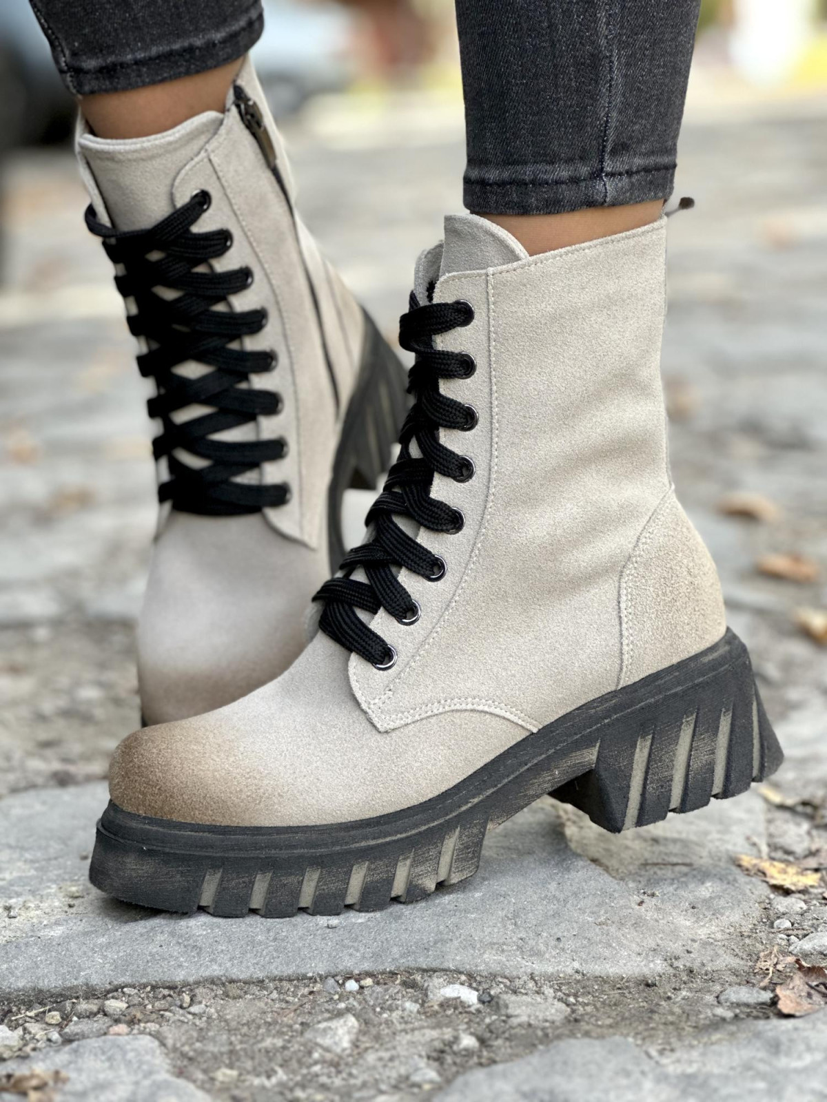 Botki skórzane OLEKSY Polskiej produkcji