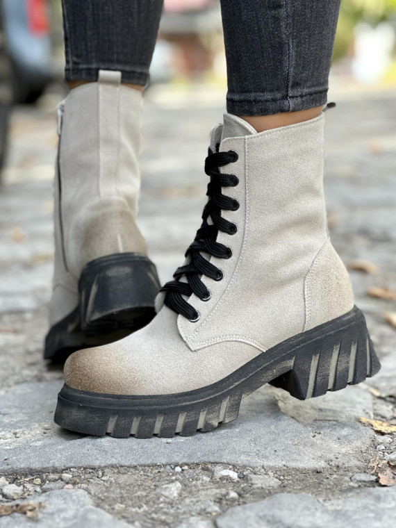 Botki skórzane OLEKSY Polskiej produkcji