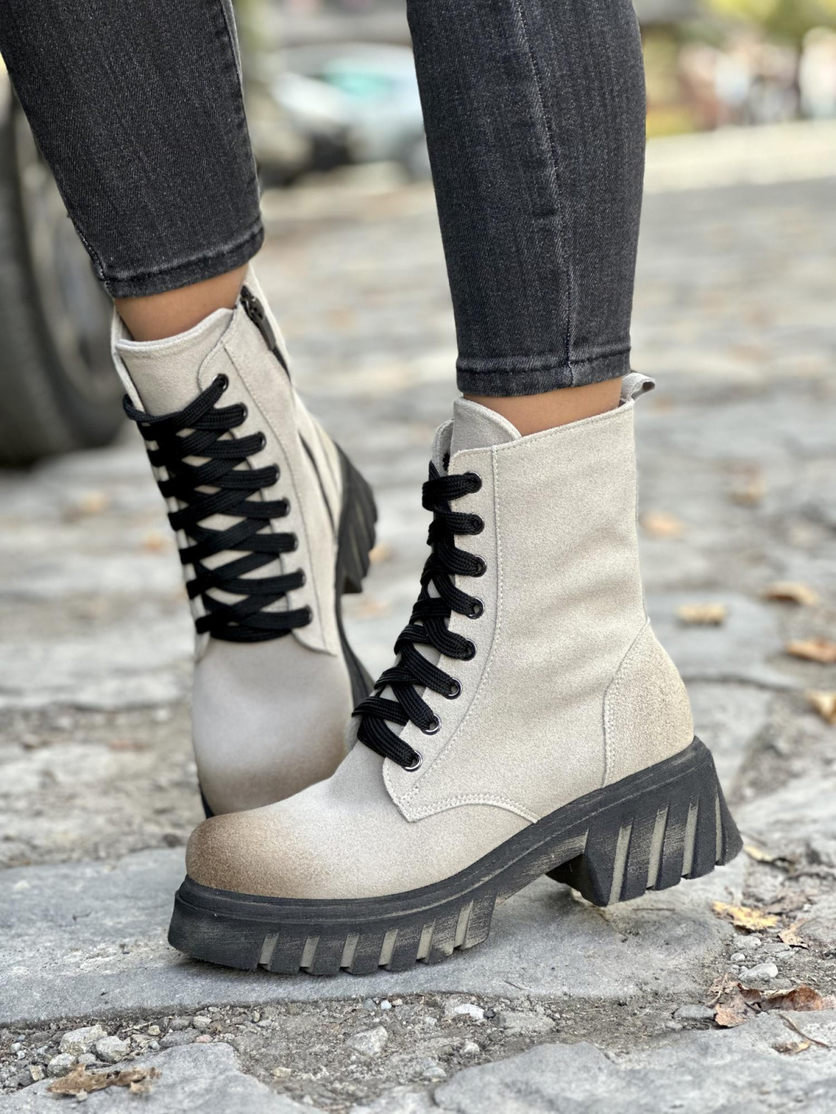 Botki skórzane OLEKSY Polskiej produkcji