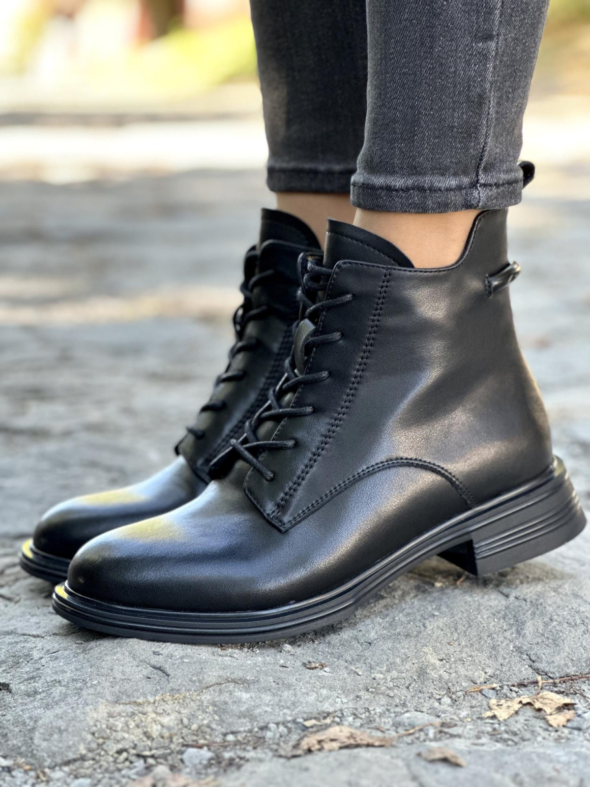 Klasyczne botki z naturalnej skóry