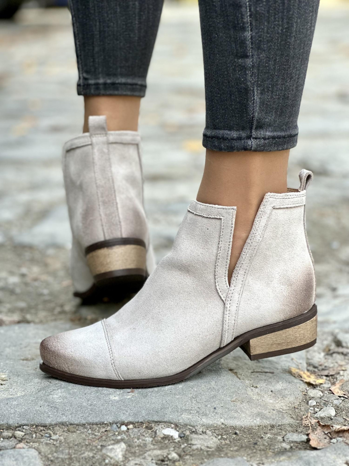 Botki skórzane OLEKSY Polskiej produkcji