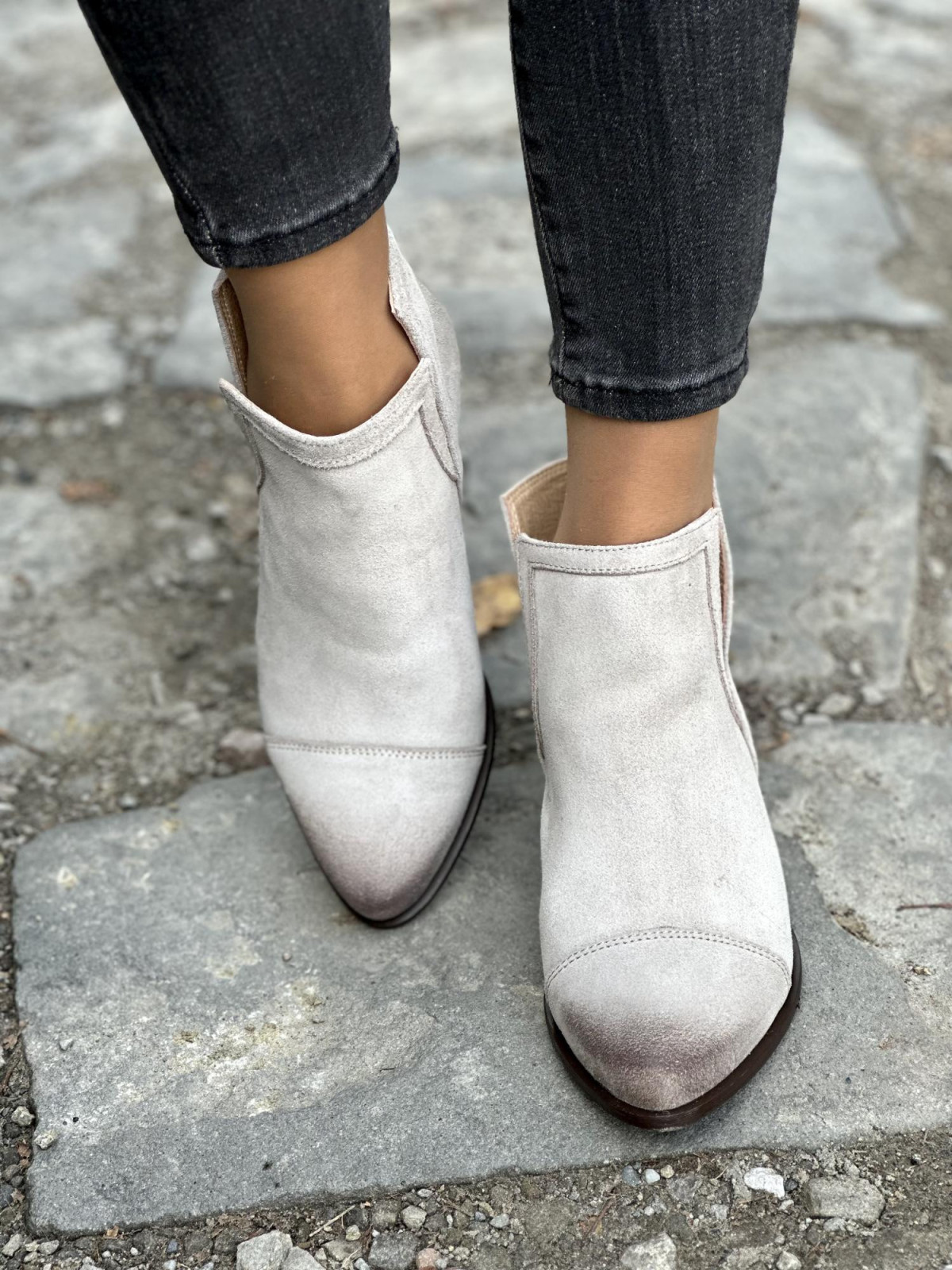 Botki skórzane OLEKSY Polskiej produkcji