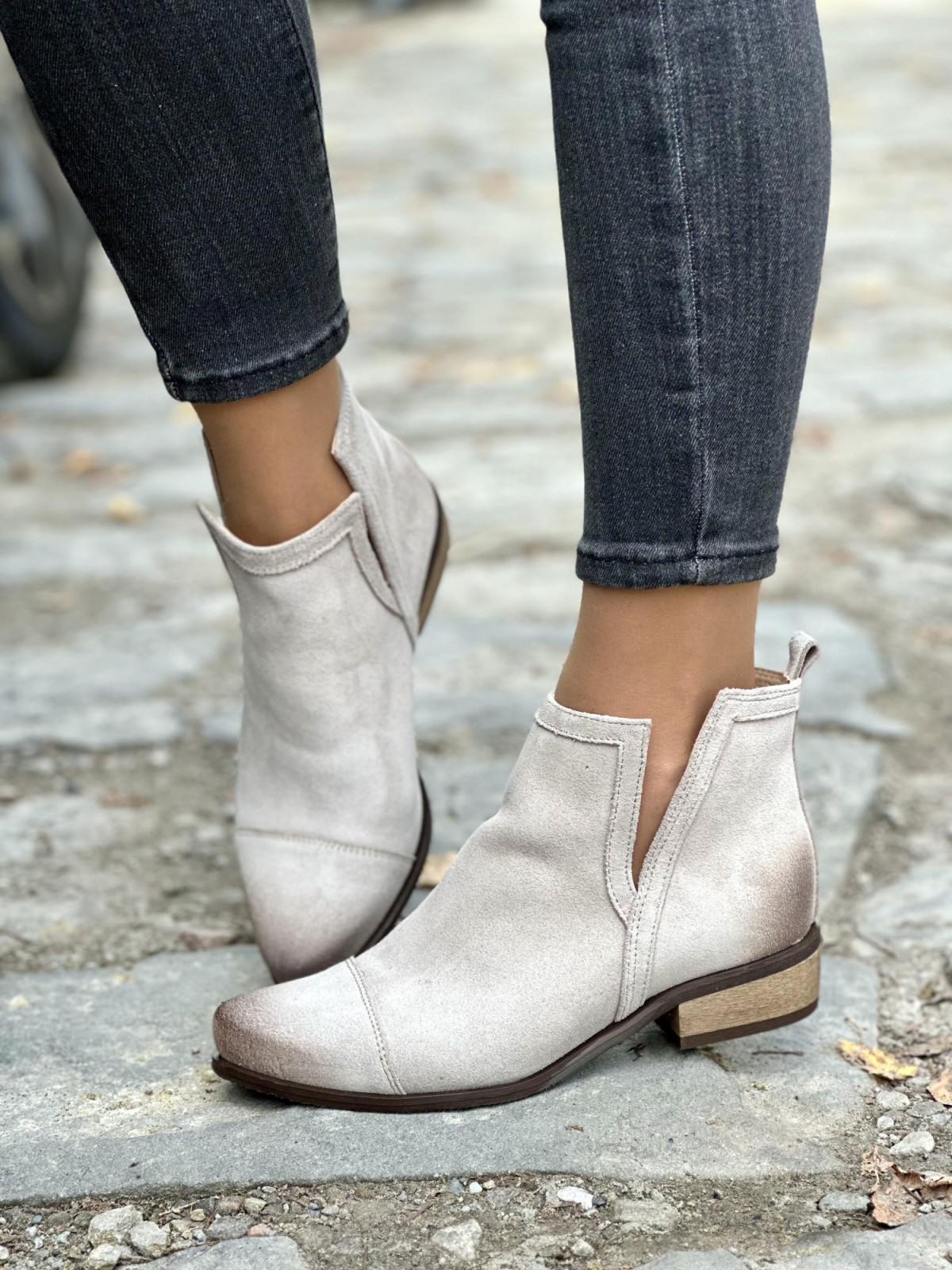 Botki skórzane OLEKSY Polskiej produkcji