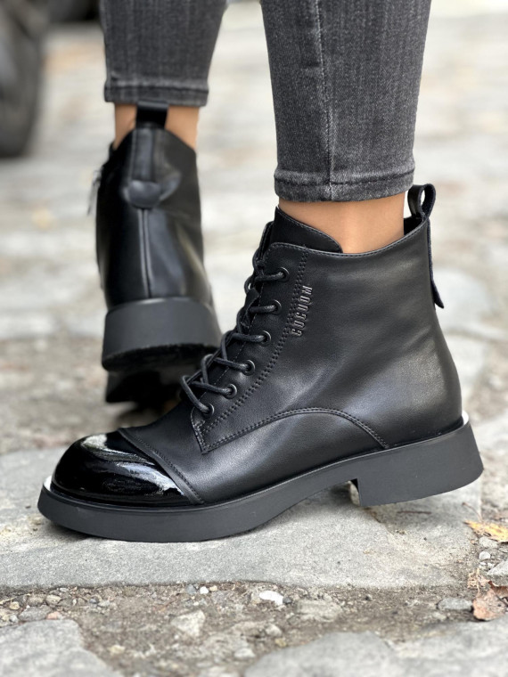 Botki damskie ze skóry naturalnej