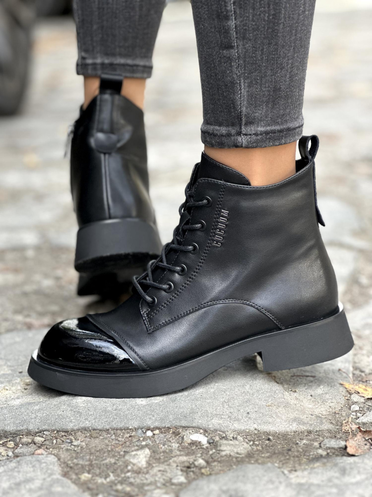 Botki damskie ze skóry naturalnej