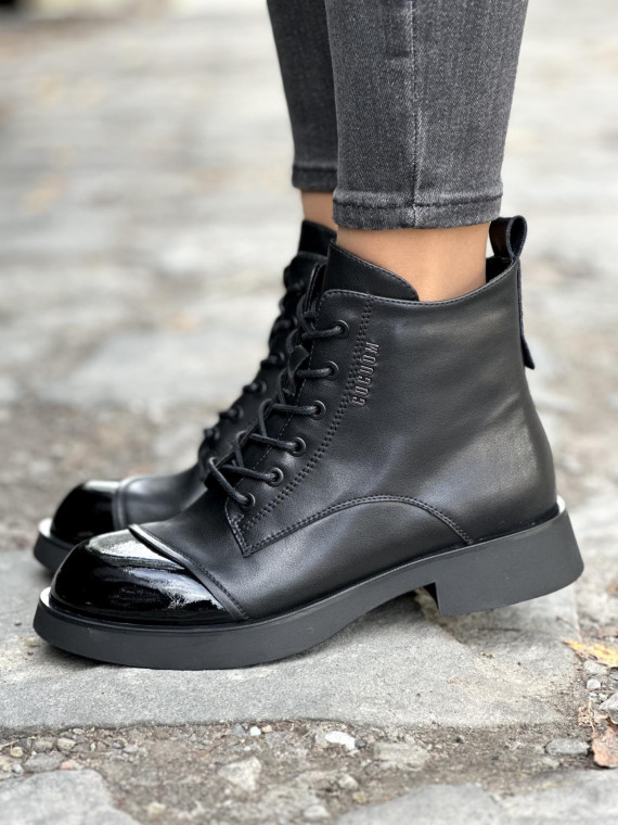 Botki damskie ze skóry naturalnej