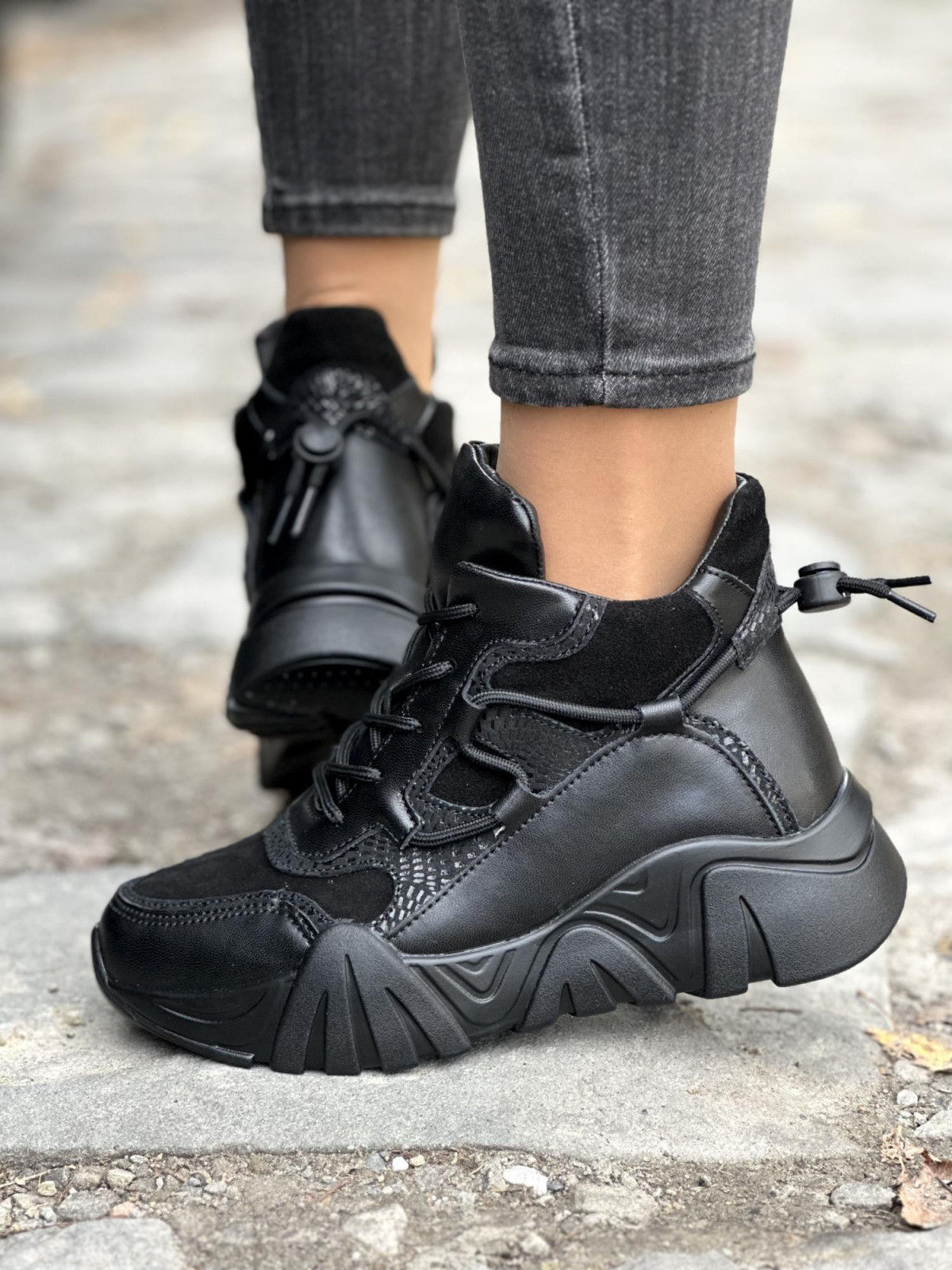 Sneakersy ze skóry naturalnej