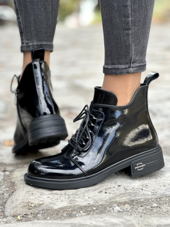 Botki damskie ze skóry naturalnej