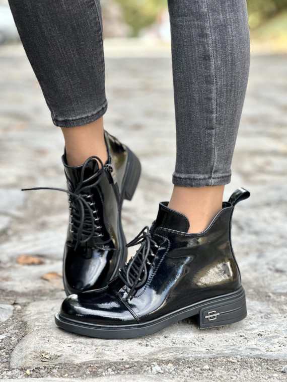 Botki damskie ze skóry naturalnej