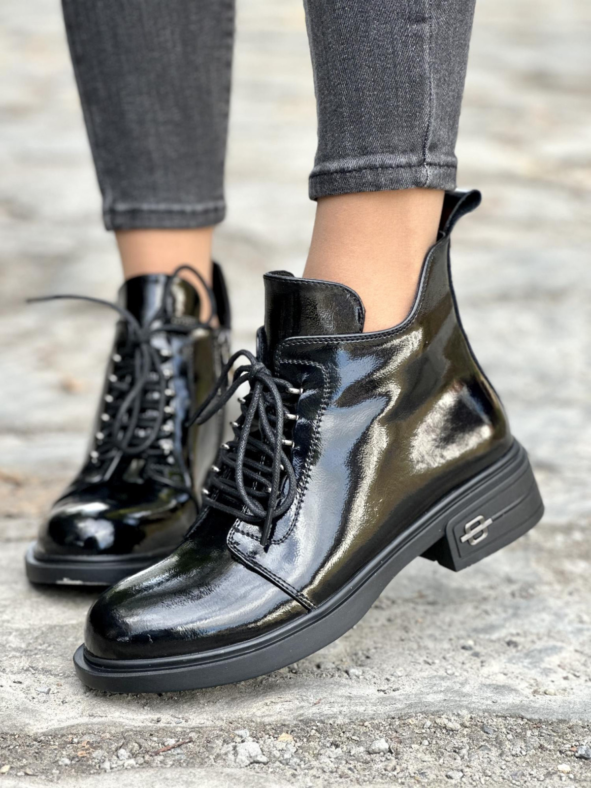 Botki damskie ze skóry naturalnej