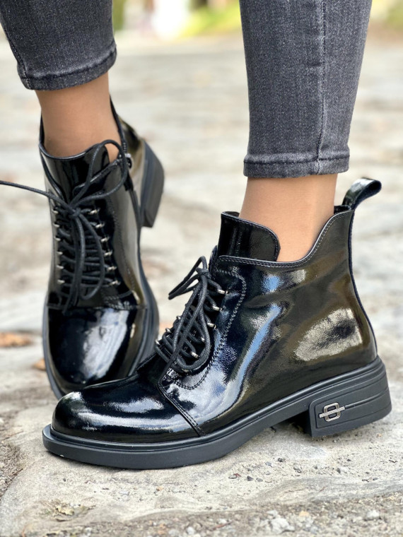 Botki damskie ze skóry naturalnej