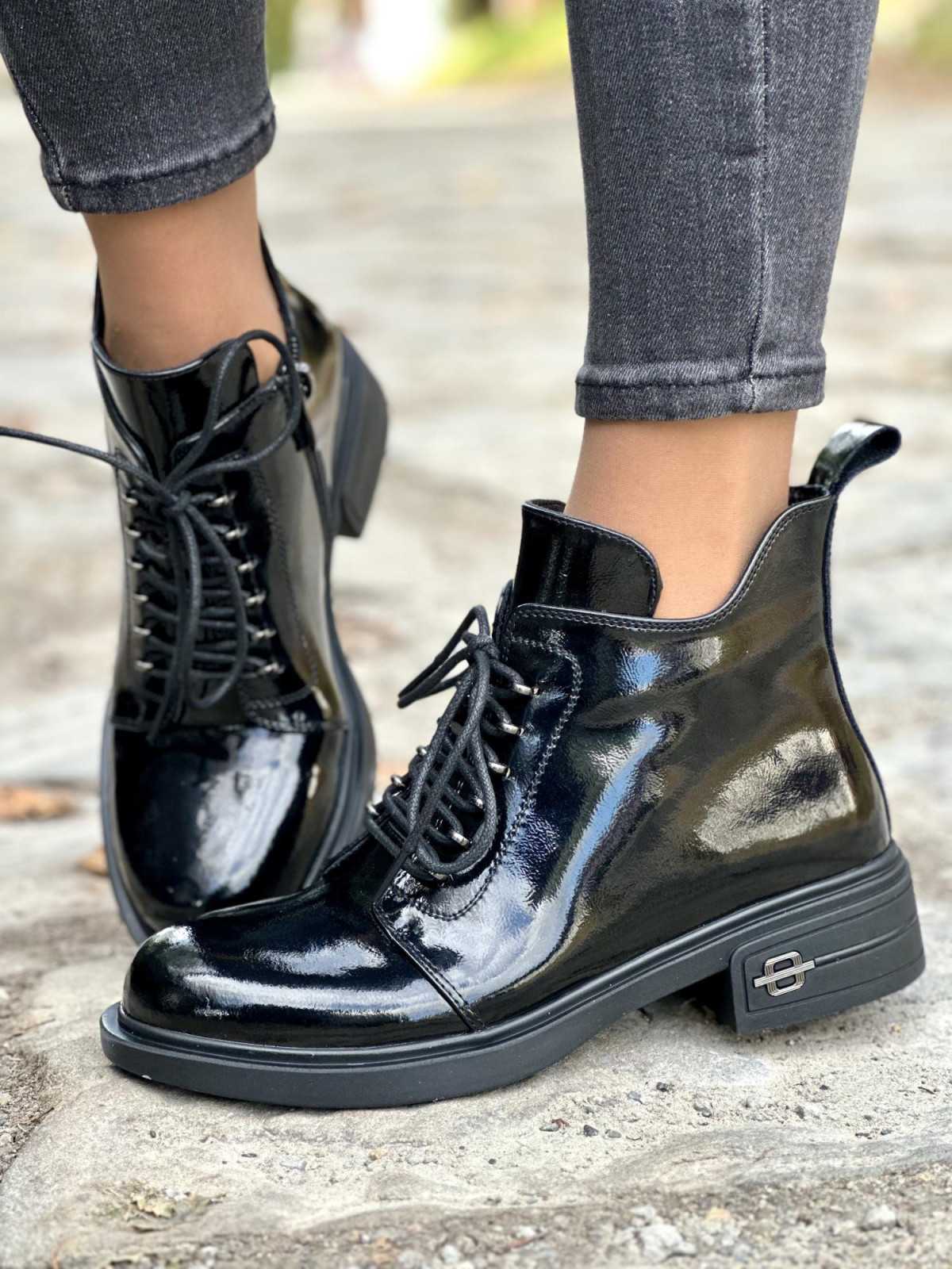 Botki damskie ze skóry naturalnej