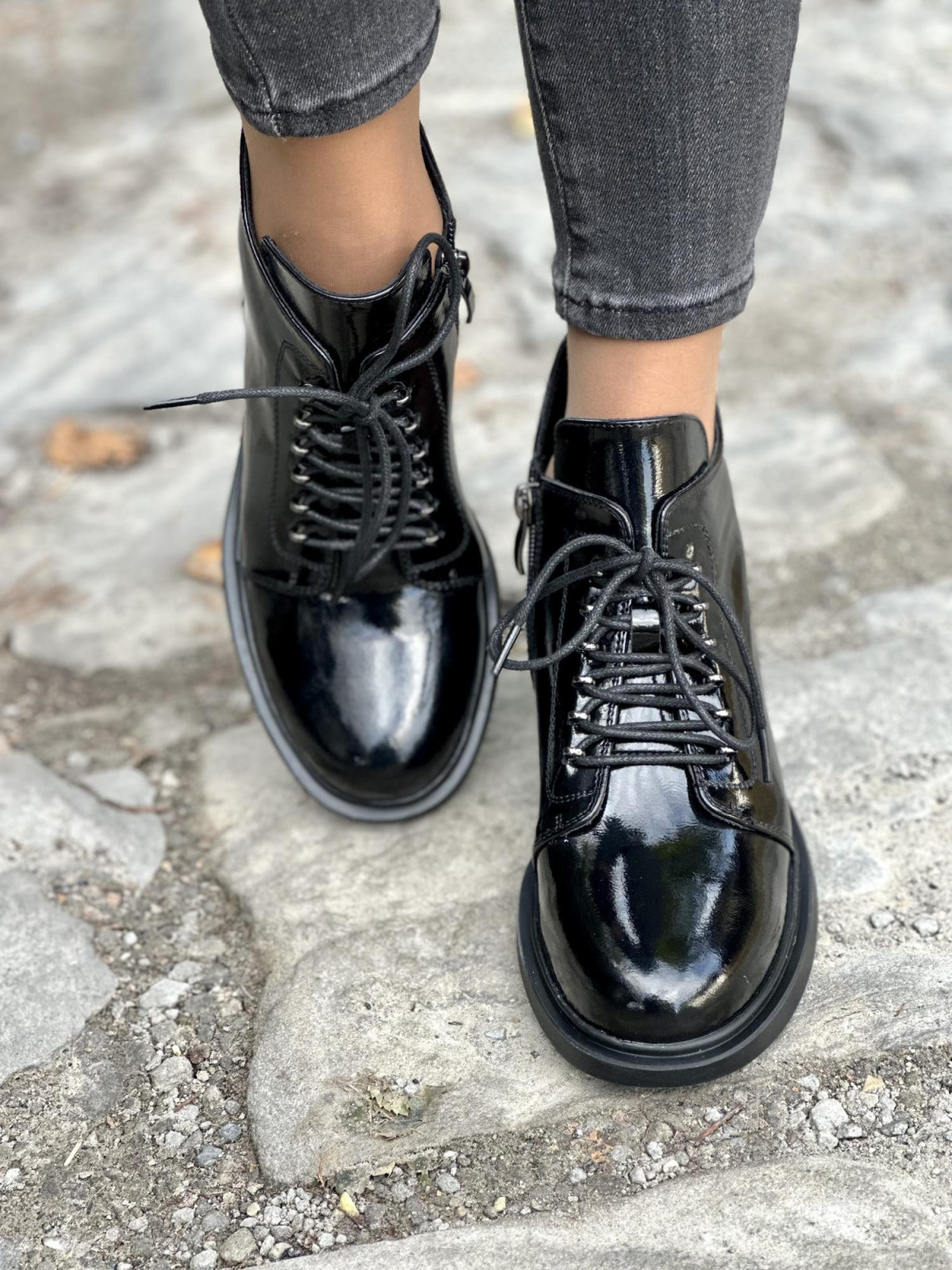 Botki damskie ze skóry naturalnej